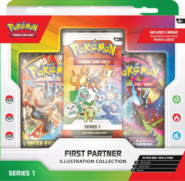 Pokemon First Partner Illustration Collection series 1