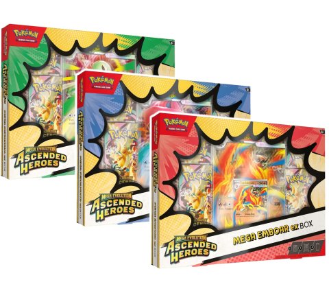 Pokemon Ascended Heroes ex box (Mega Meganium/Emboar/Feraligatr)